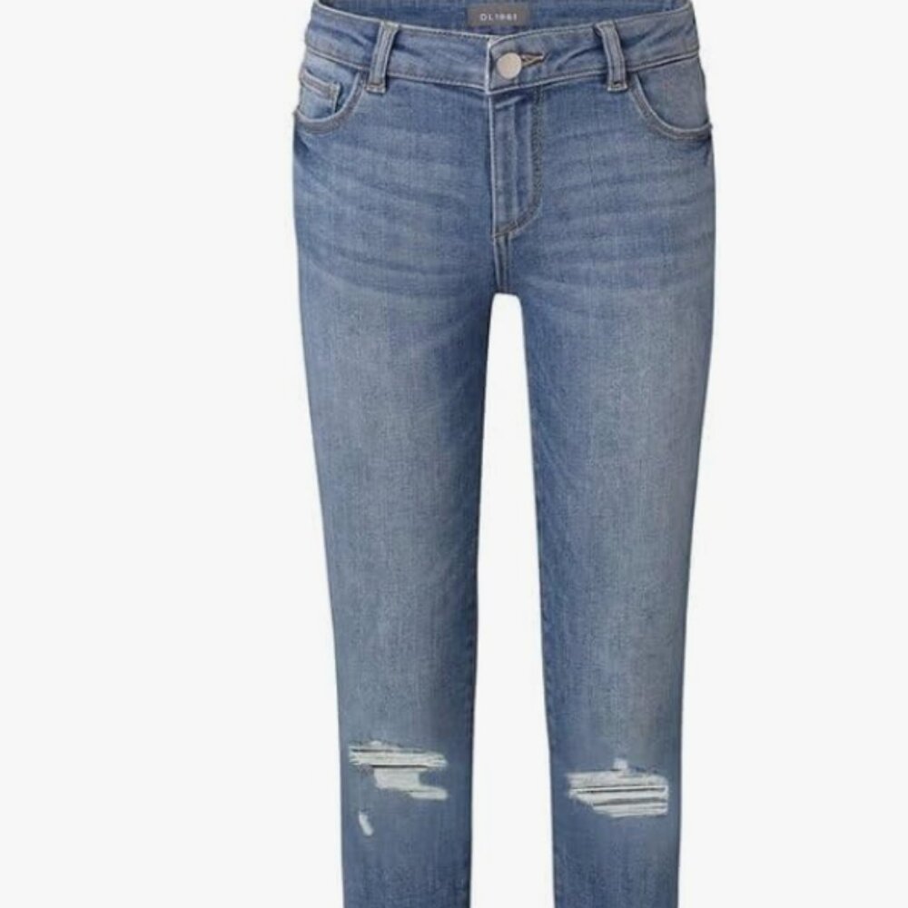 DL1961 Girls' Chloe Ripped Skinny Jeans - Big Kid